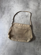 2000s Jil Sander Suede Shoulder Bag Beige/Khaki