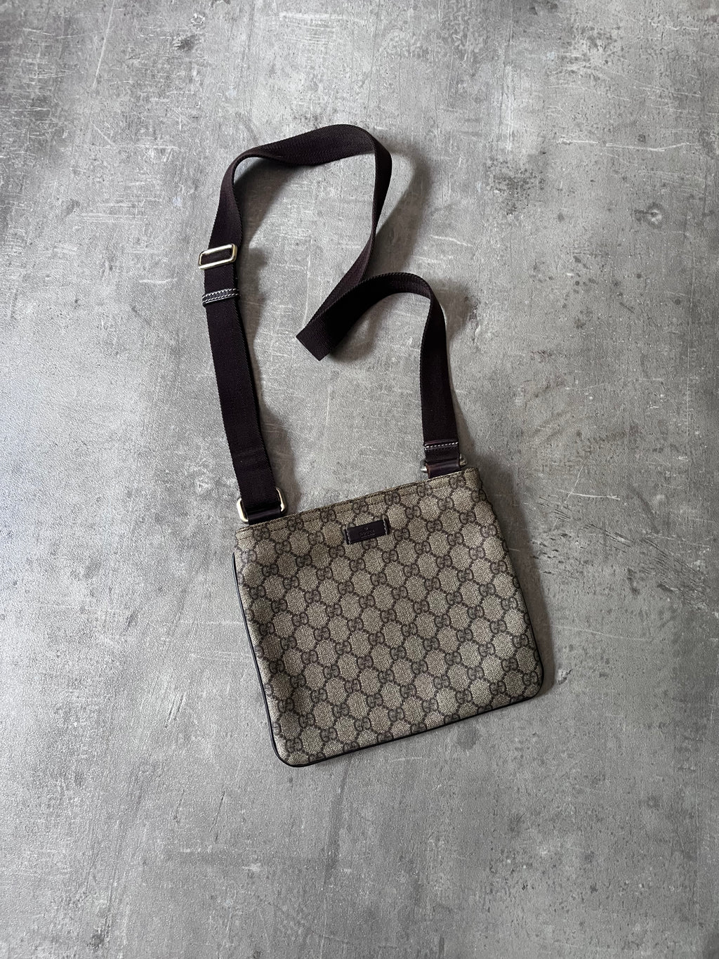 Gucci GG Monogram Crossbody Bag Beige