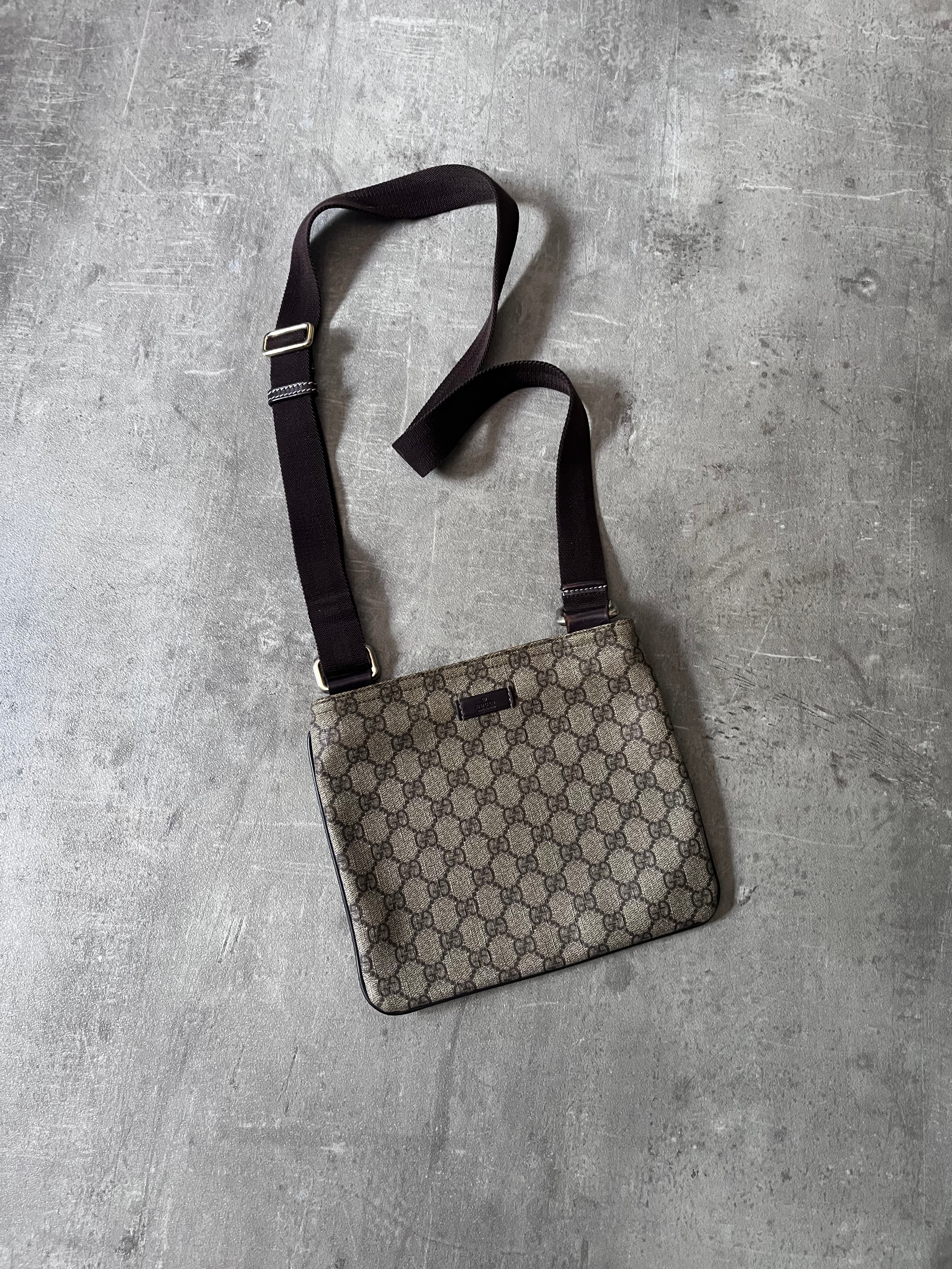 Gucci GG Monogram Crossbody Bag Beige