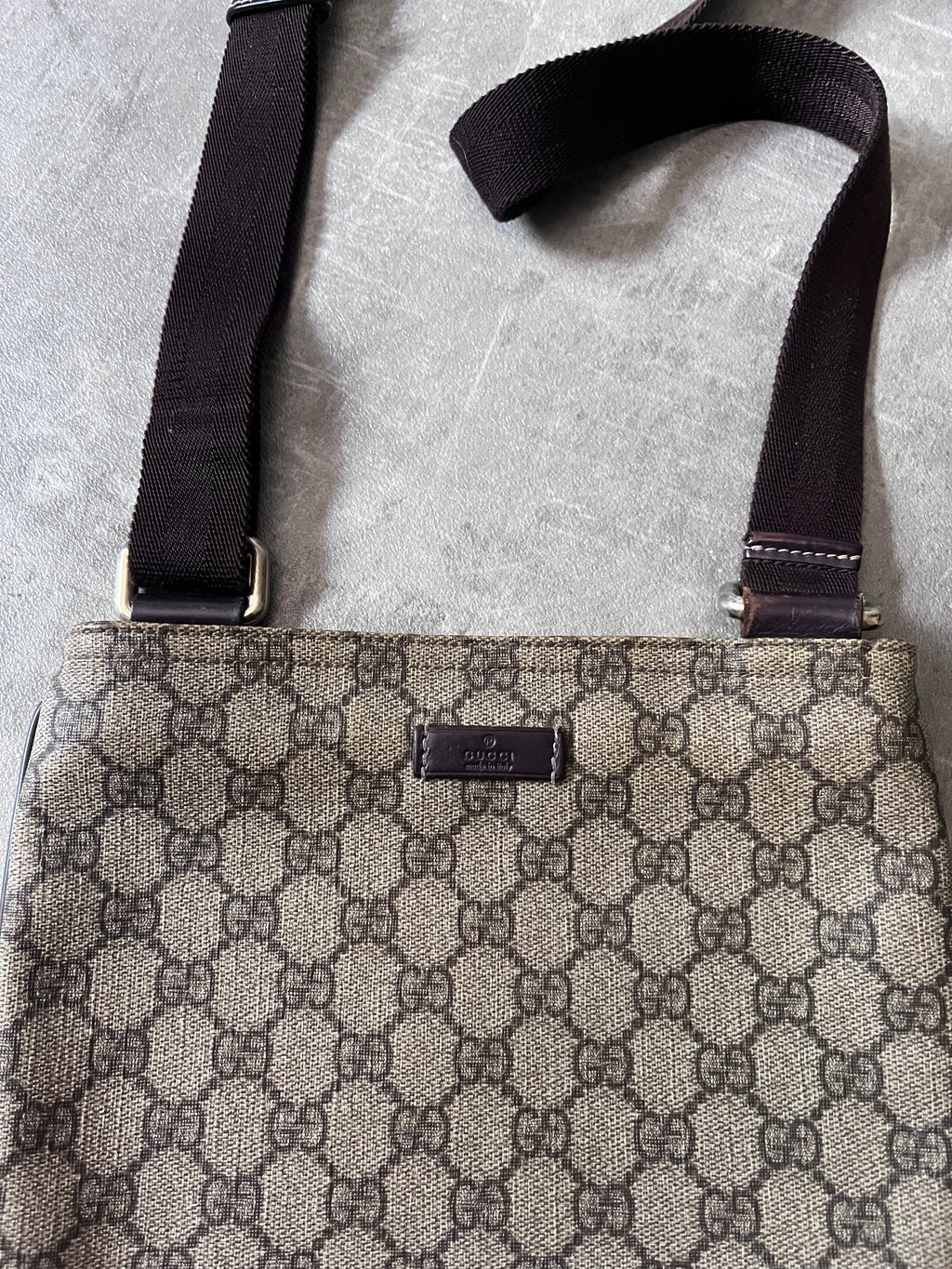 Gucci GG Monogram Crossbody Bag Beige