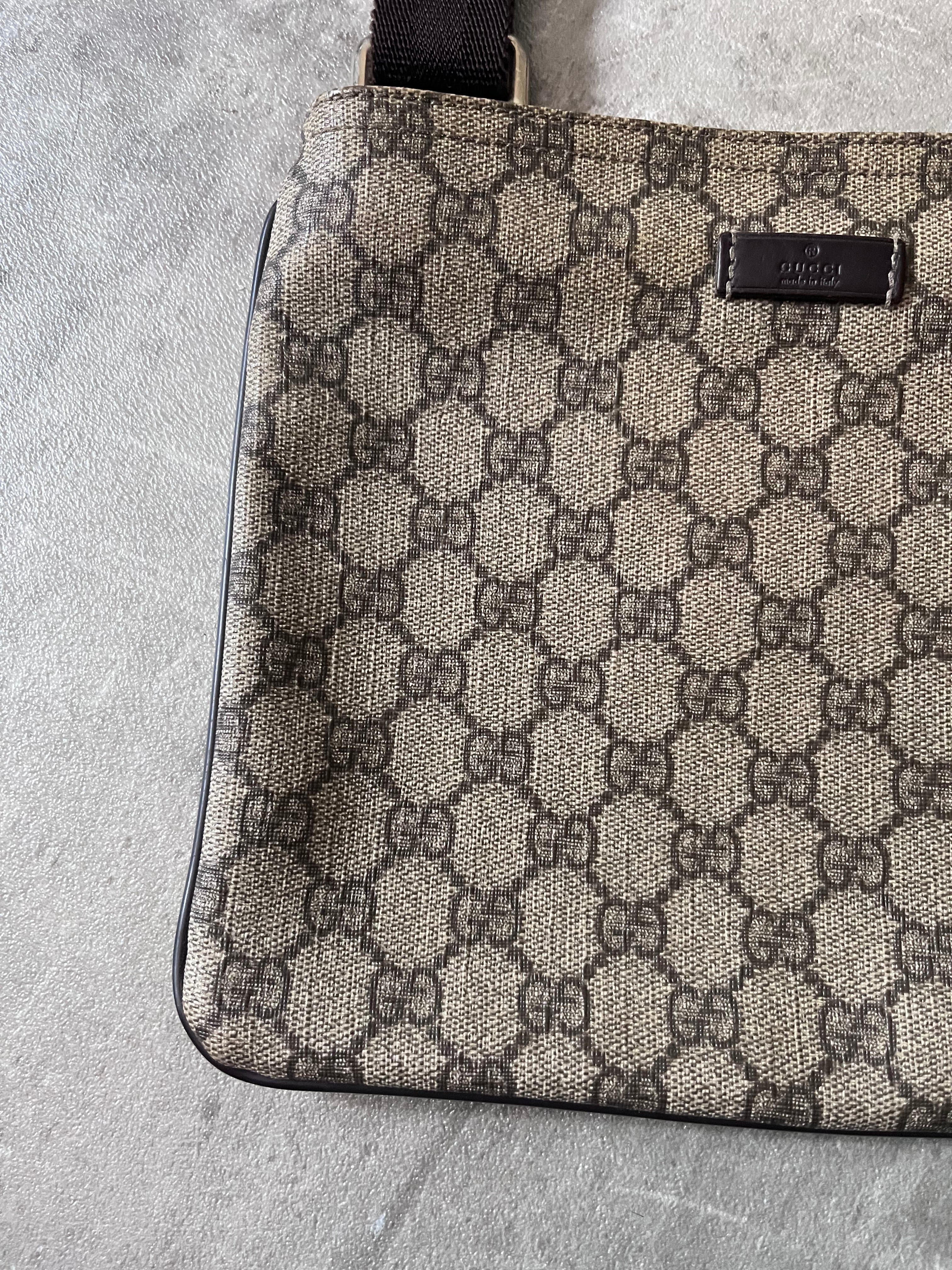 Gucci GG Monogram Crossbody Bag Beige