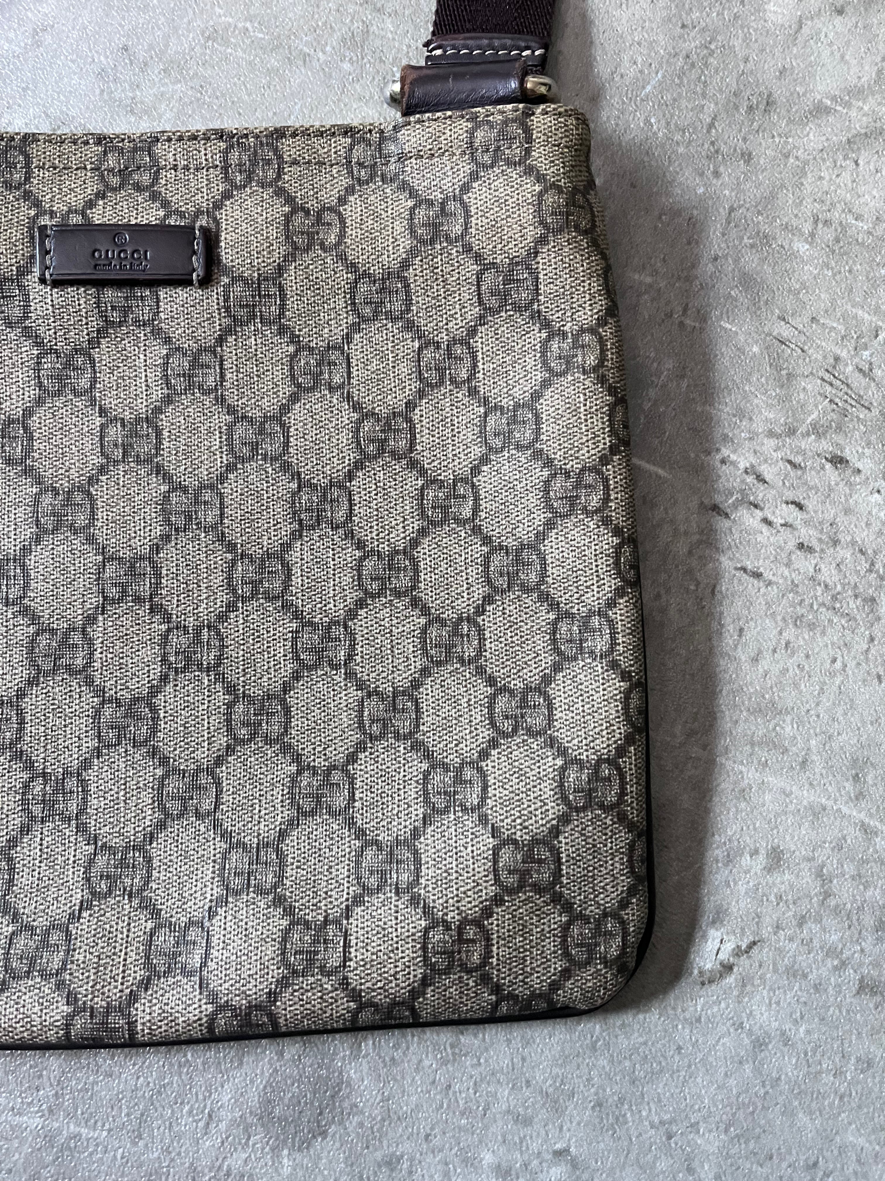 Gucci GG Monogram Crossbody Bag Beige