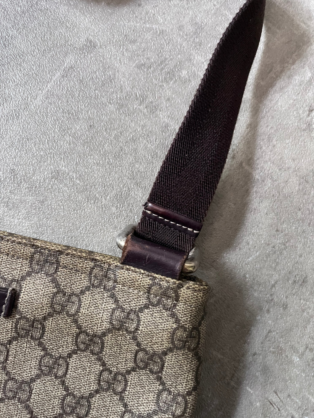 Gucci GG Monogram Crossbody Bag Beige