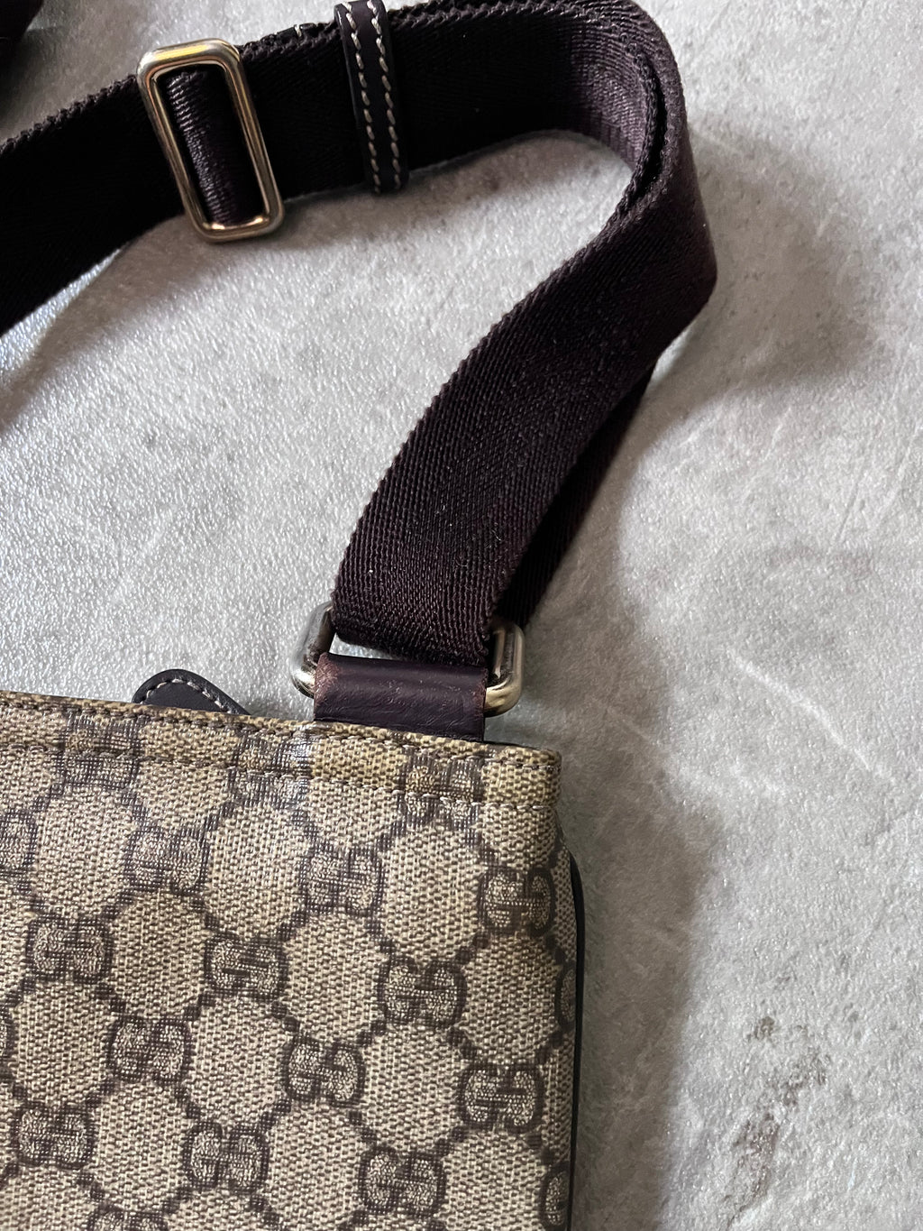 Gucci GG Monogram Crossbody Bag Beige