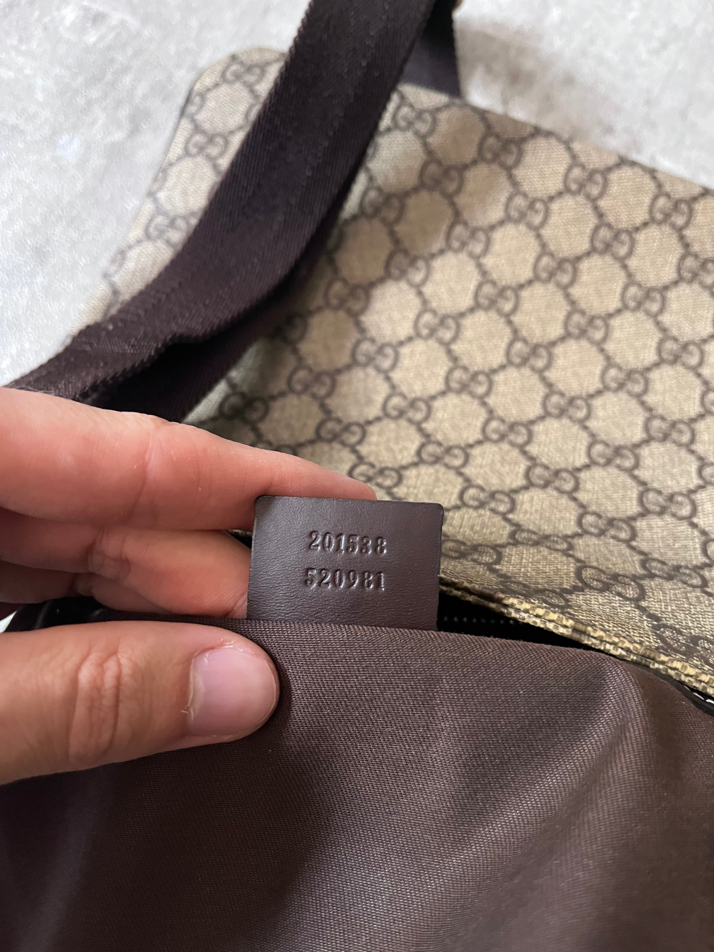 Gucci GG Monogram Crossbody Bag Beige