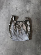 2015 Maison Margiela Aluminum Painted Sequins Handbag Silver