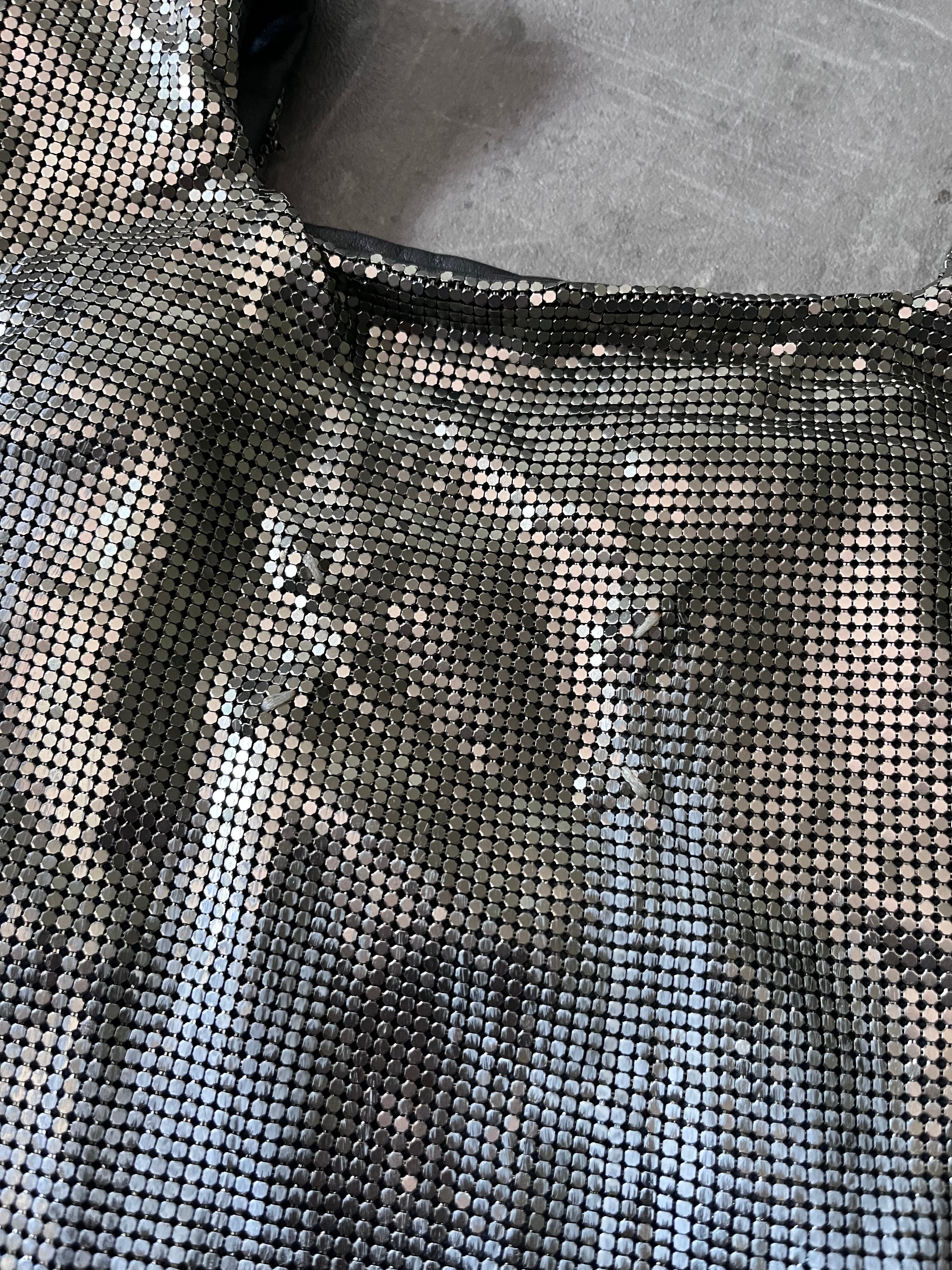 2015 Maison Margiela Aluminum Painted Sequins Handbag Silver