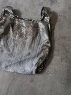 2015 Maison Margiela Aluminum Painted Sequins Handbag Silver