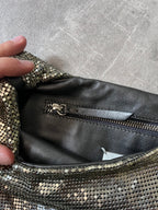 2015 Maison Margiela Aluminum Painted Sequins Handbag Silver