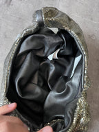 2015 Maison Margiela Aluminum Painted Sequins Handbag Silver