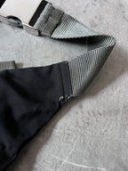 2000s Prada Utility Multi Pocket Belt Bag Black