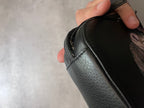 F/W 2018 Balenciaga Kitten Print Leather Shoulder Camer Bag Black