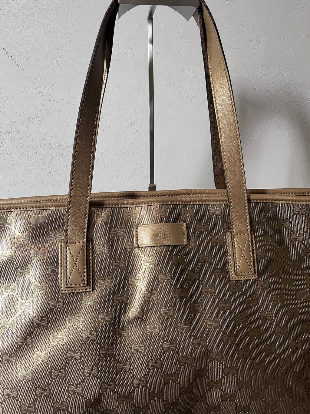 Gucci GG Imprime Large Tote Bag Gold