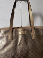 Gucci GG Imprime Large Tote Bag Gold