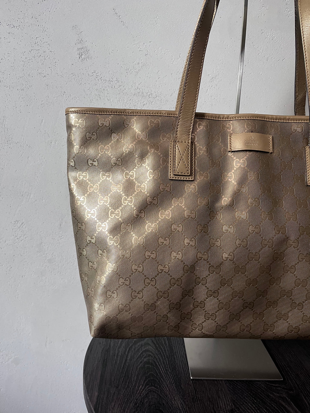 Gucci GG Imprime Large Tote Bag Gold