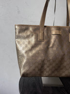 Gucci GG Imprime Large Tote Bag Gold