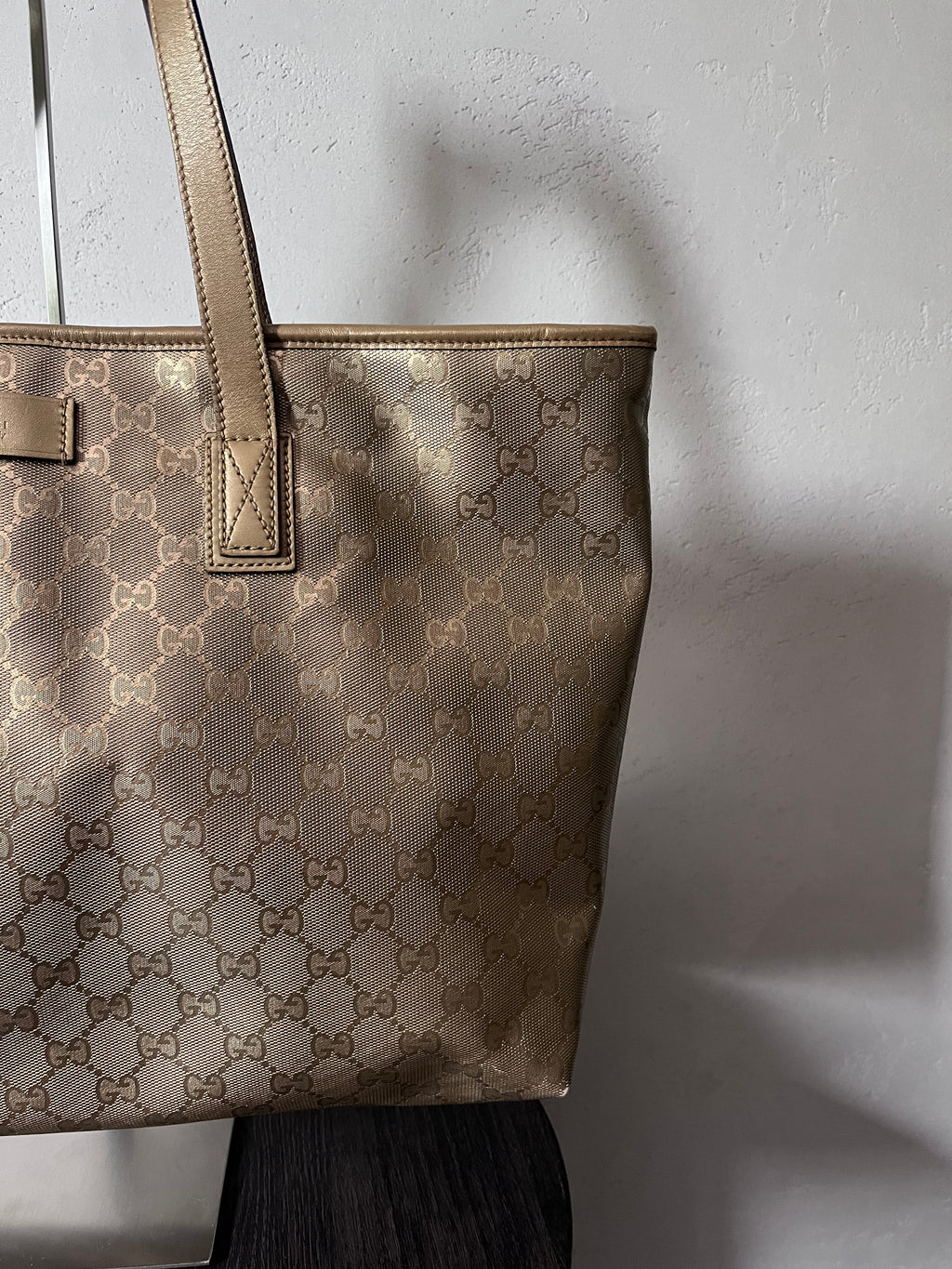 Gucci GG Imprime Large Tote Bag Gold