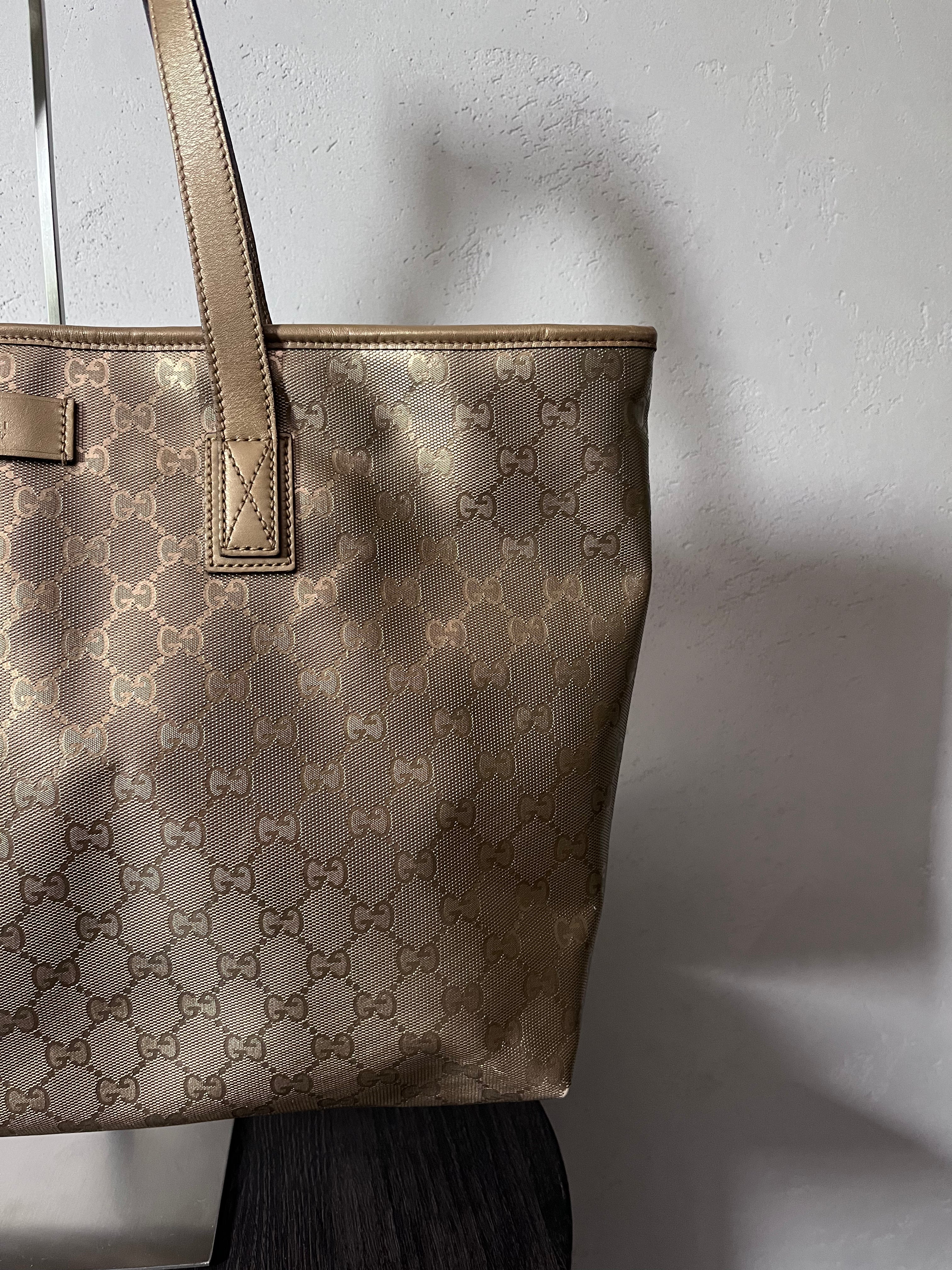 Gucci GG Imprime Large Tote Bag Gold