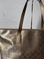 Gucci GG Imprime Large Tote Bag Gold