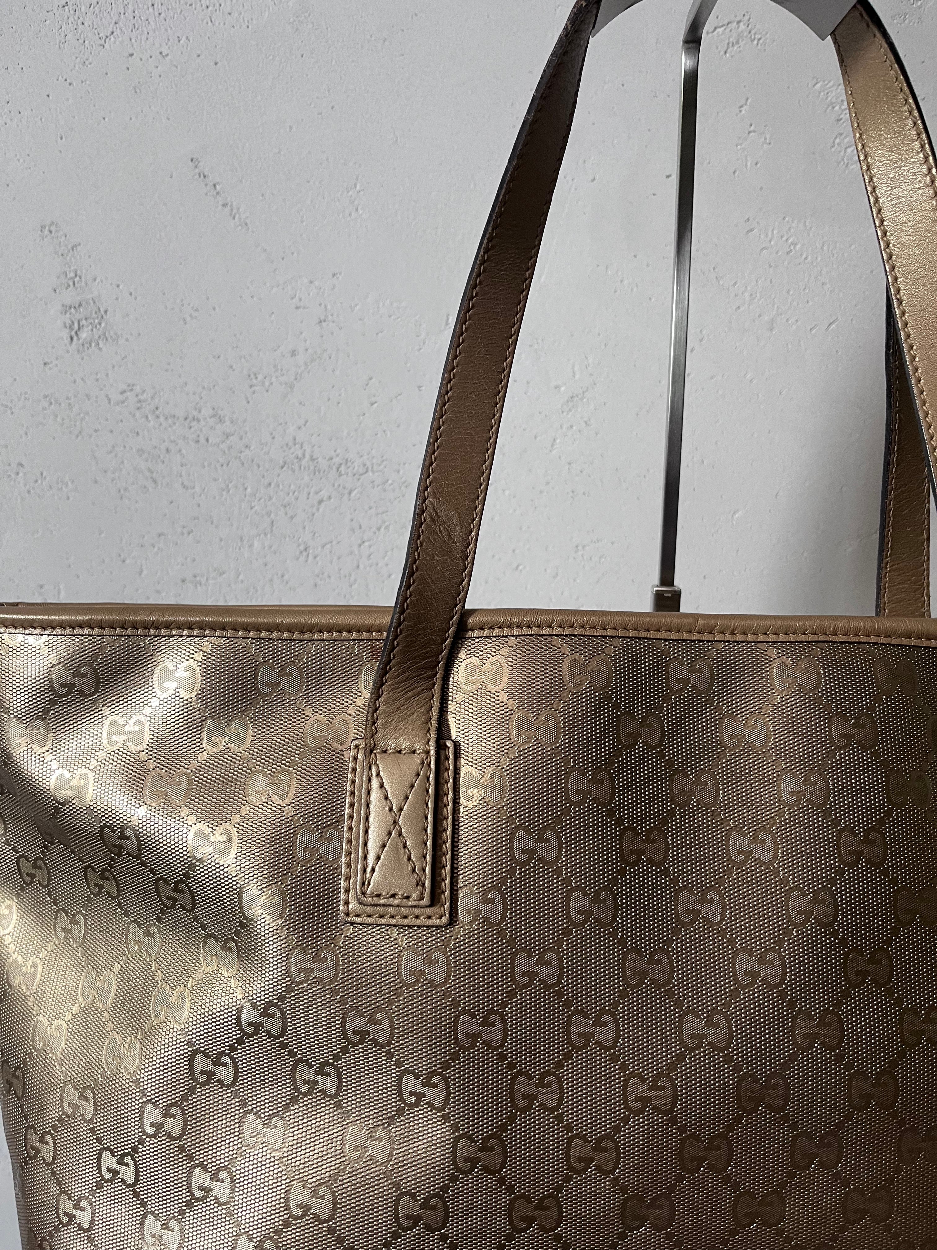 Gucci GG Imprime Large Tote Bag Gold