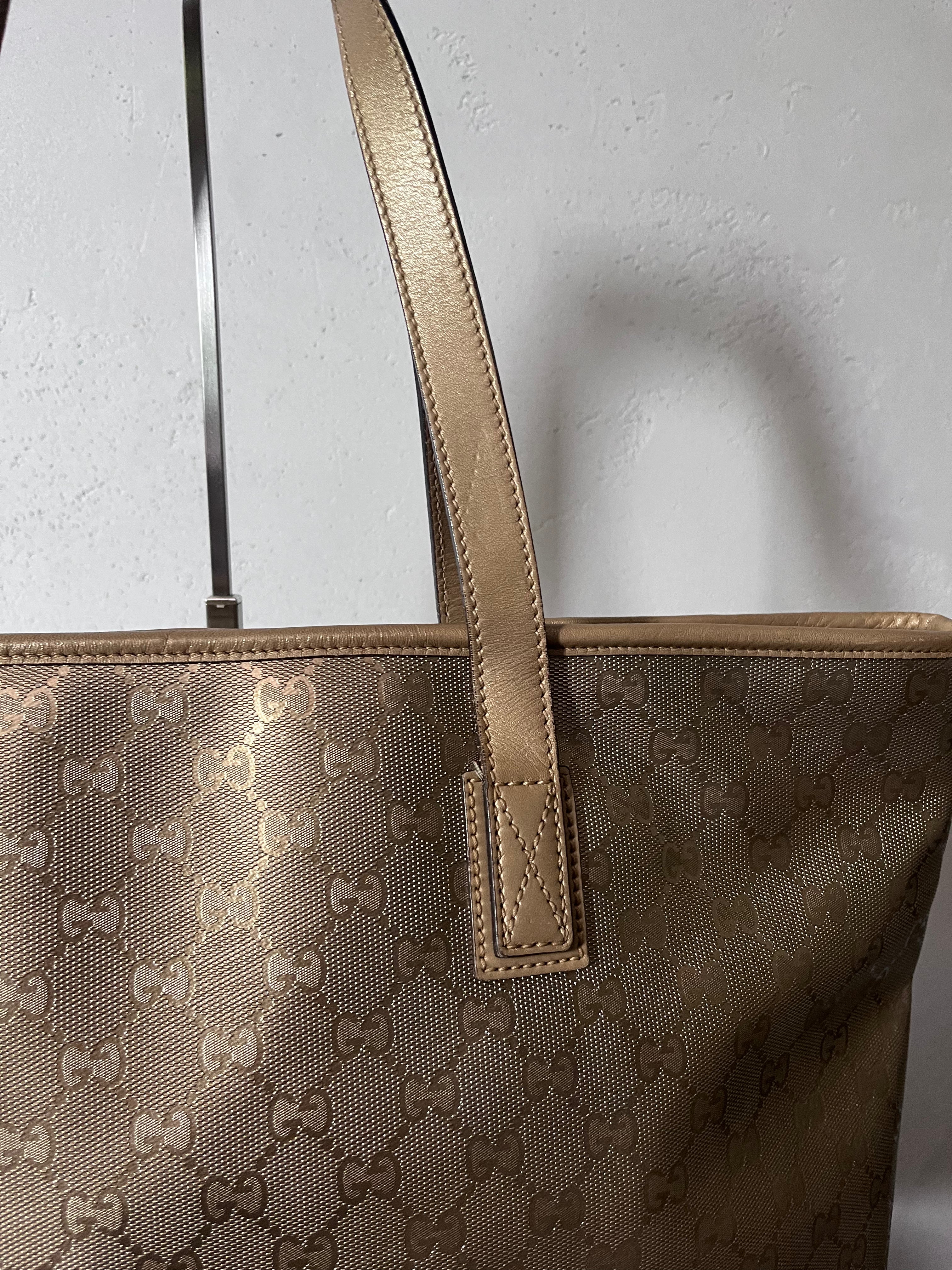 Gucci GG Imprime Large Tote Bag Gold