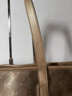 Gucci GG Imprime Large Tote Bag Gold