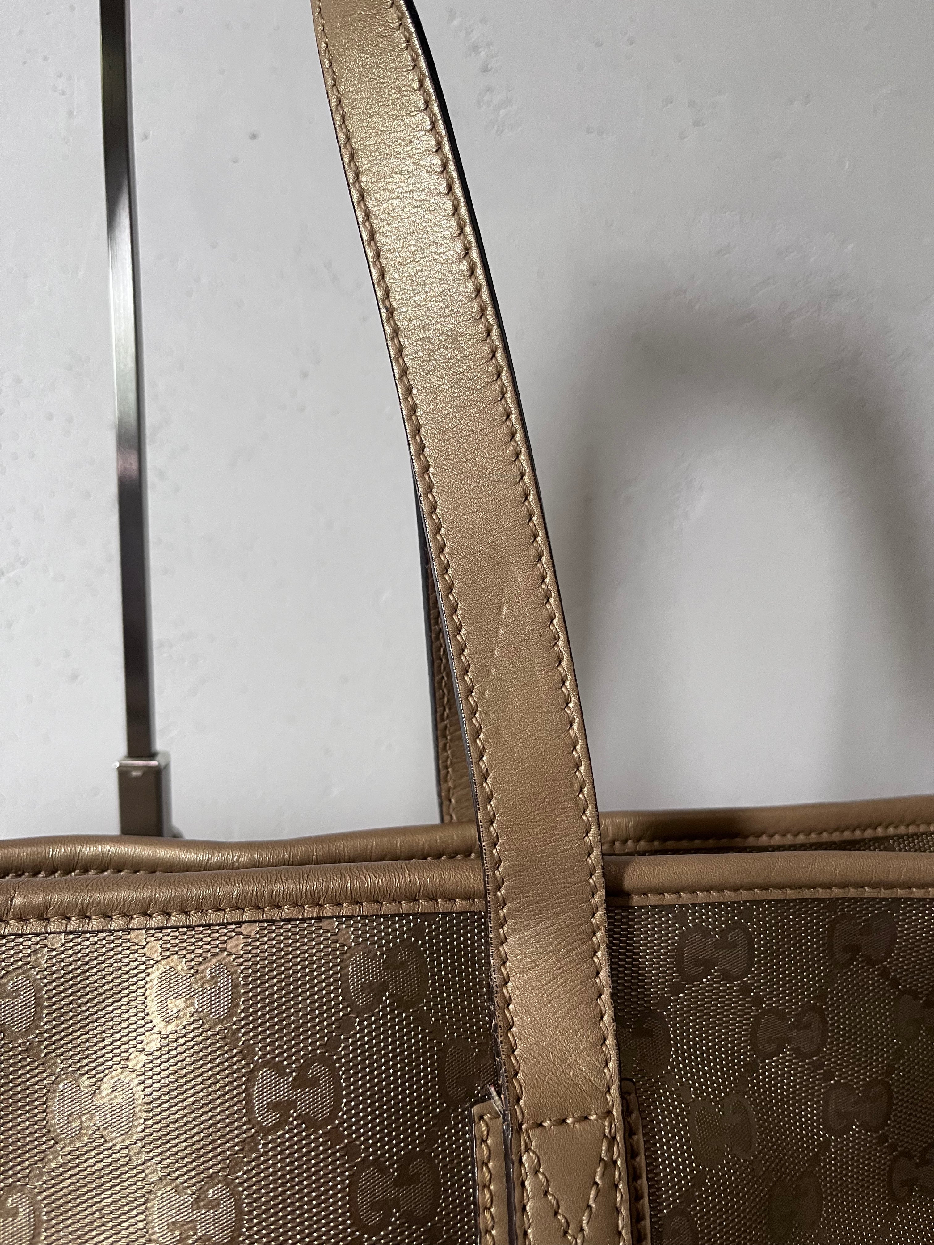 Gucci GG Imprime Large Tote Bag Gold