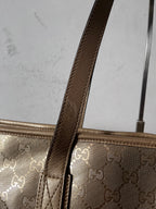 Gucci GG Imprime Large Tote Bag Gold