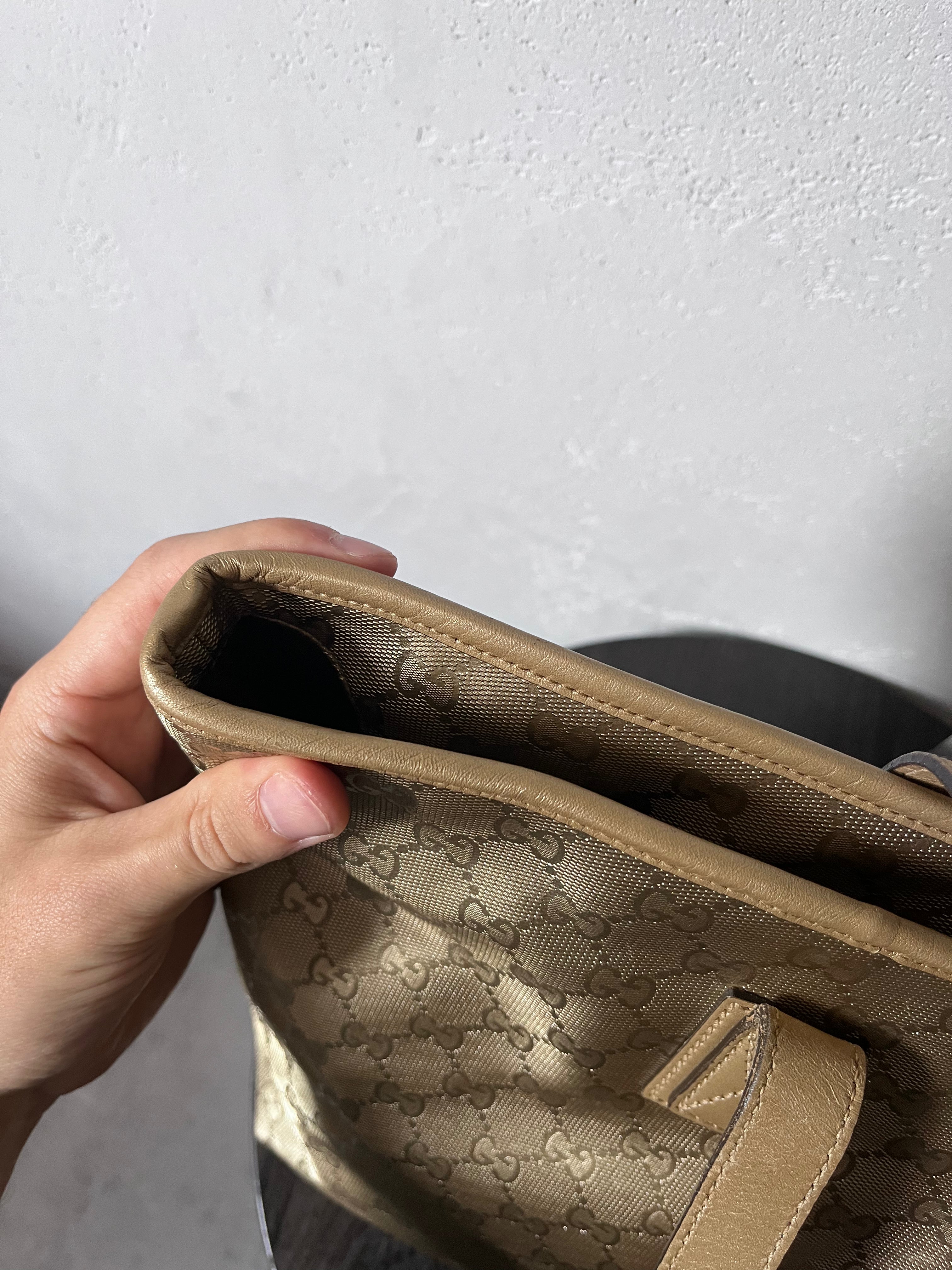 Gucci GG Imprime Large Tote Bag Gold