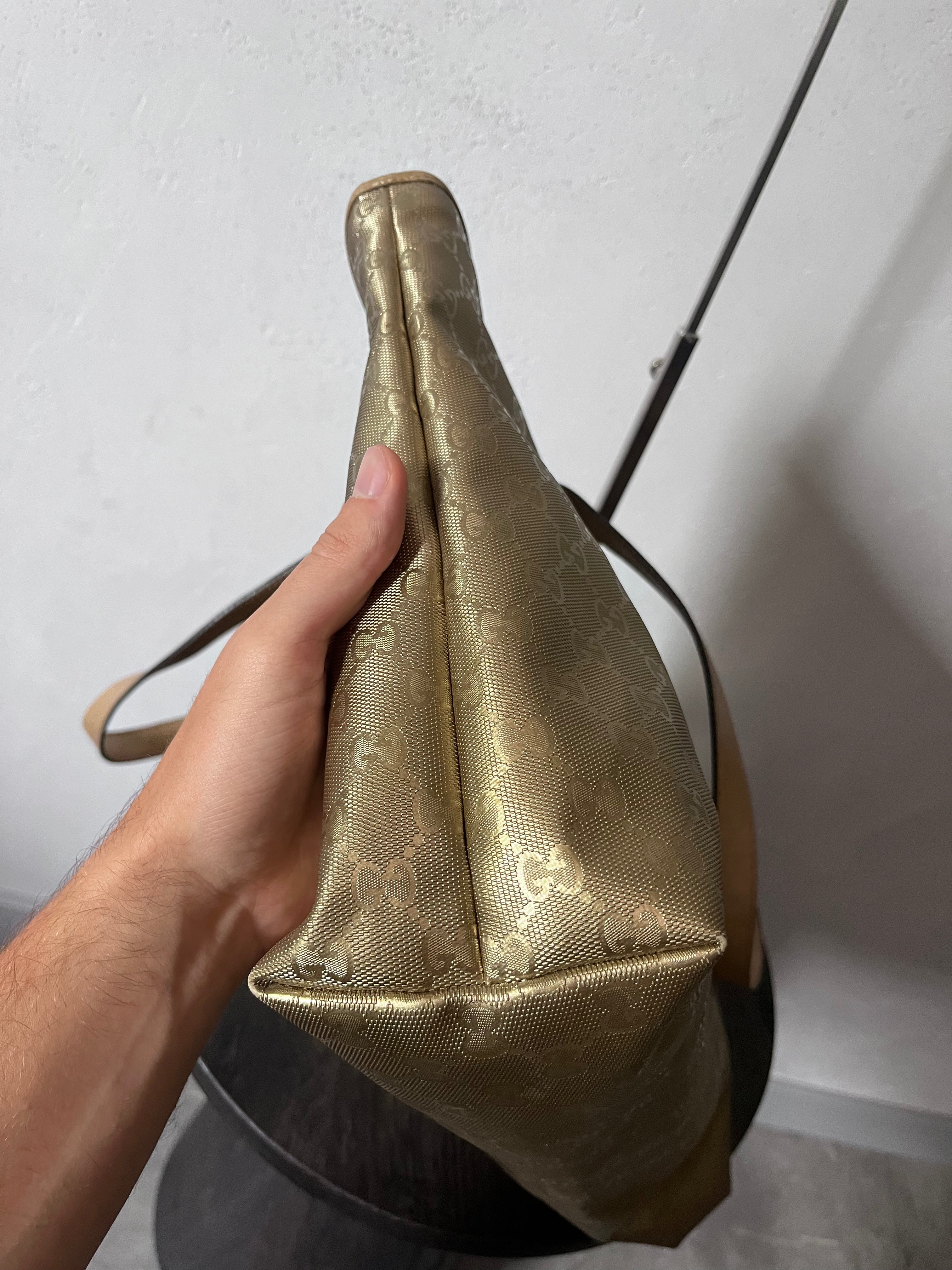 Gucci GG Imprime Large Tote Bag Gold