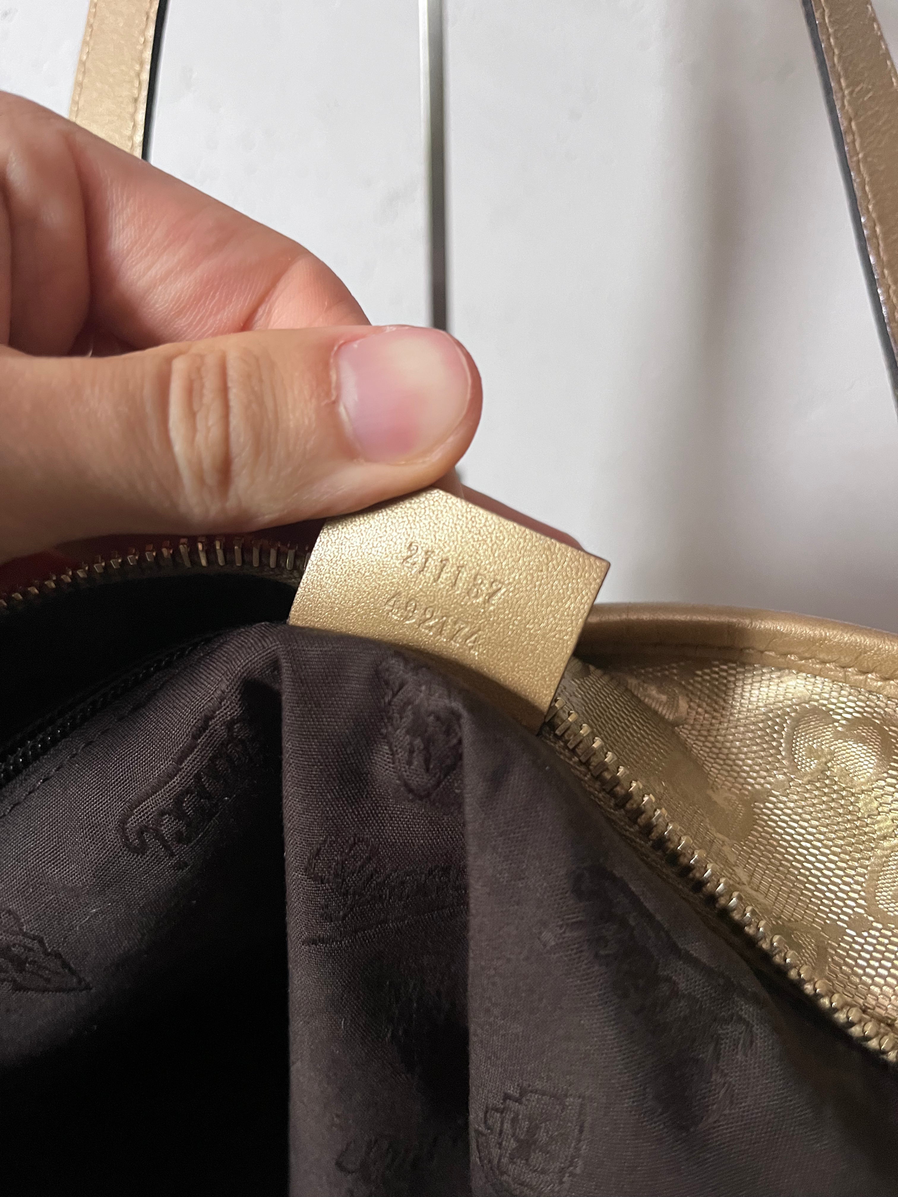 Gucci GG Imprime Large Tote Bag Gold