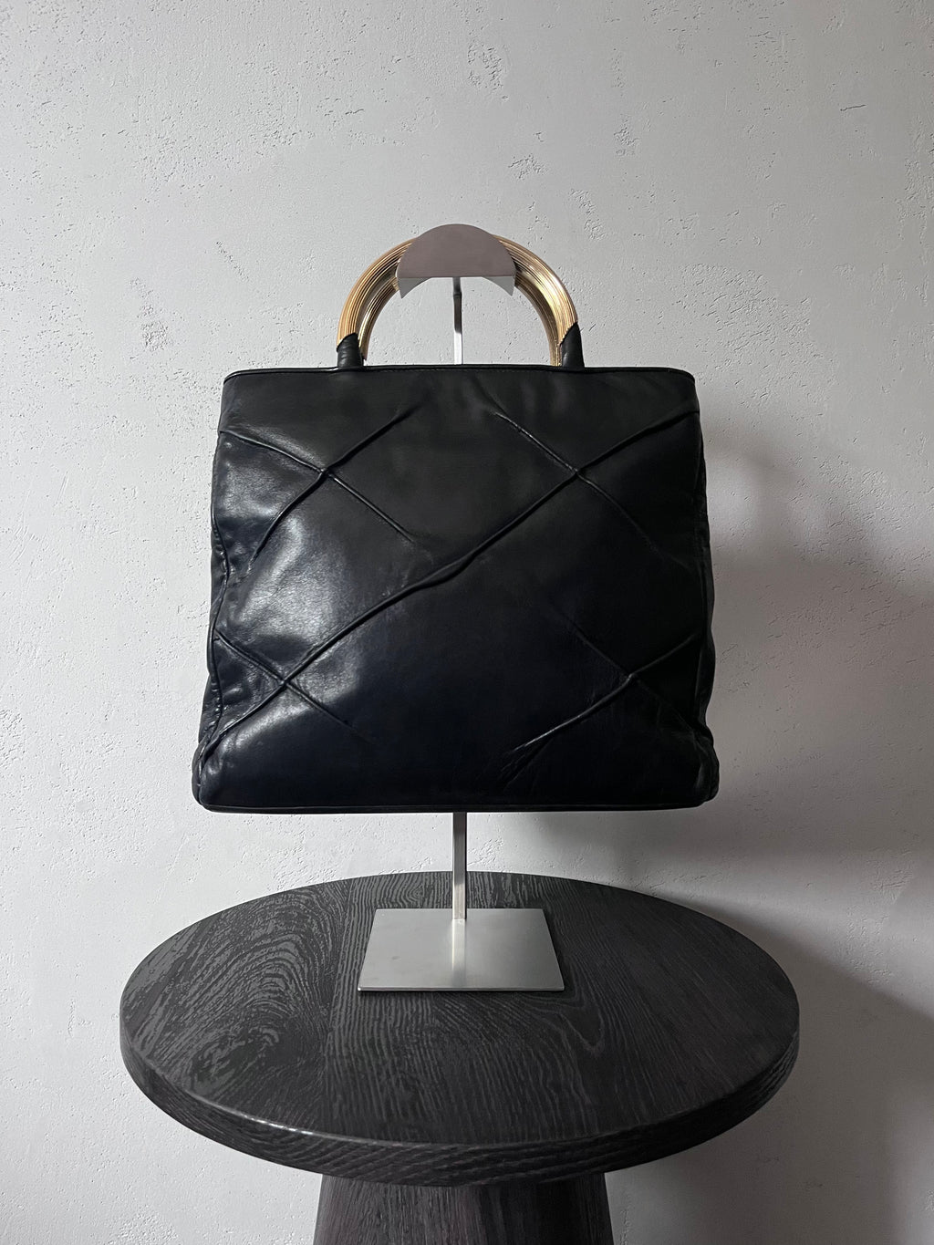 Fendi Vintage Mini Pasta Soft Leather Handbag Black