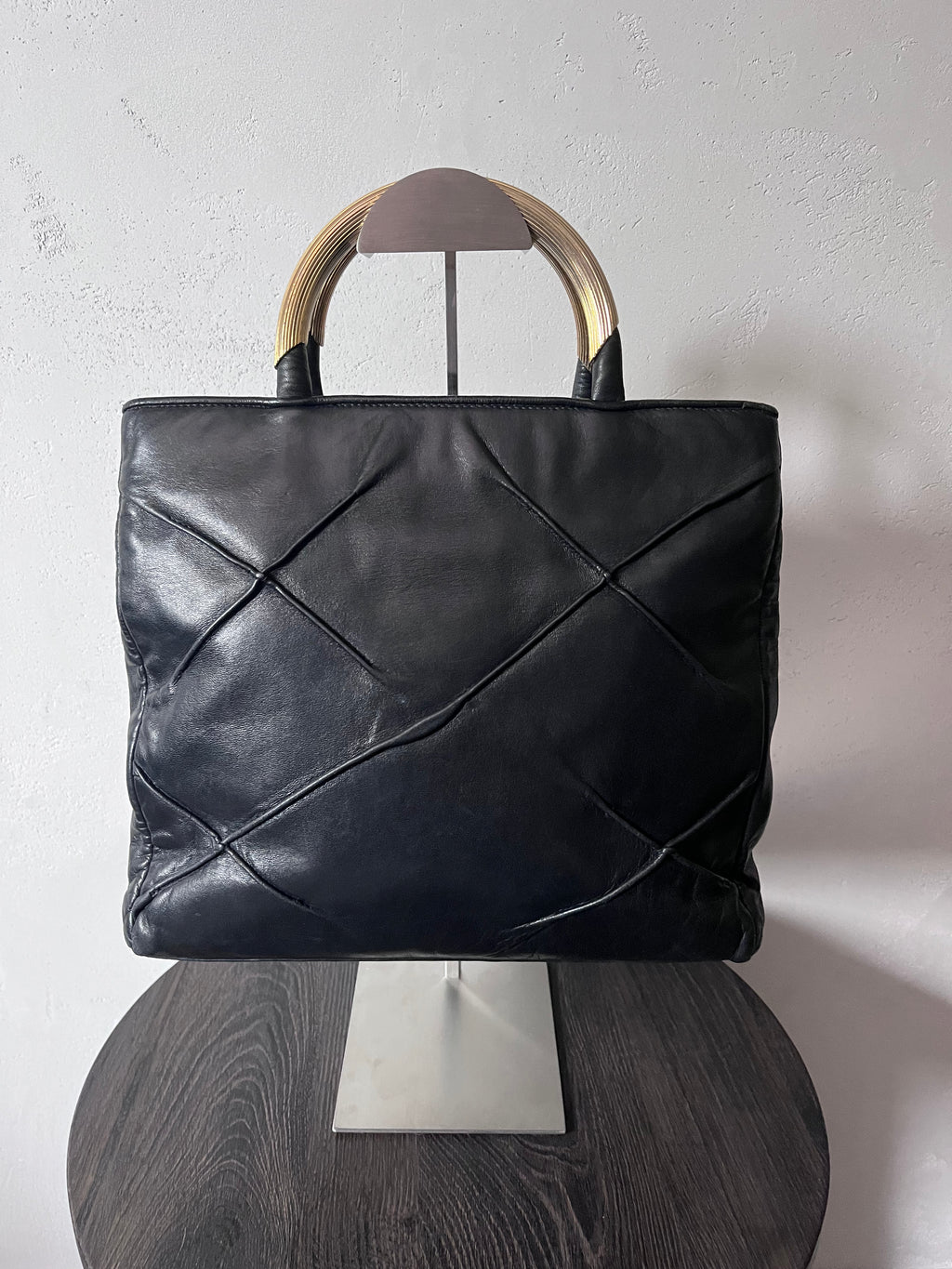 Fendi Vintage Mini Pasta Soft Leather Handbag Black