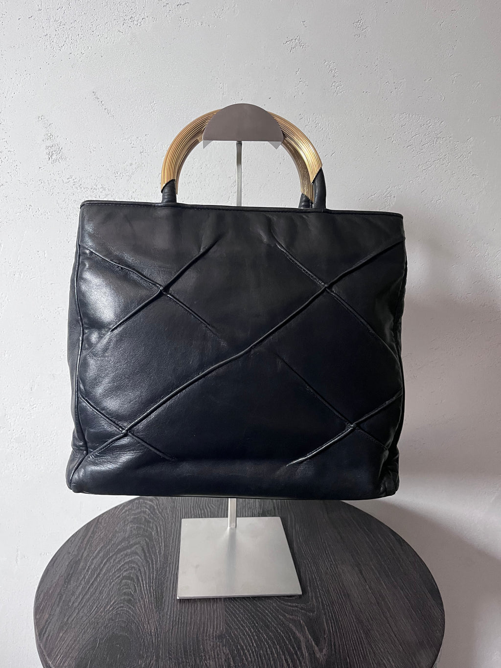 Fendi Vintage Mini Pasta Soft Leather Handbag Black