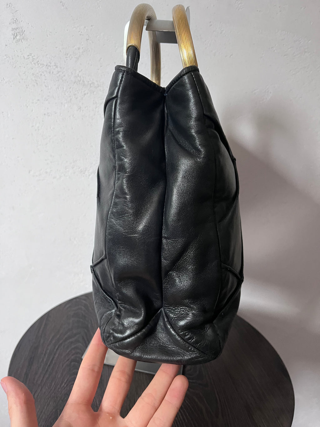 Fendi Vintage Mini Pasta Soft Leather Handbag Black