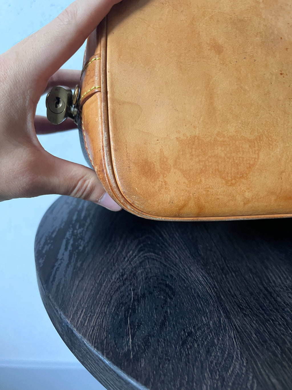 Louis Vuitton Alma Monogram Handbag Brown