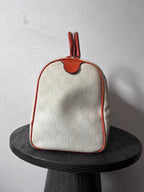 Gucci Limited Edition GG Supreme Boston Canvas Handbag White Red