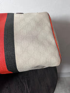 Gucci Limited Edition GG Supreme Boston Canvas Handbag White Red