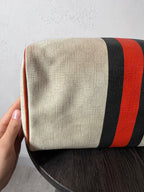 Gucci Limited Edition GG Supreme Boston Canvas Handbag White Red