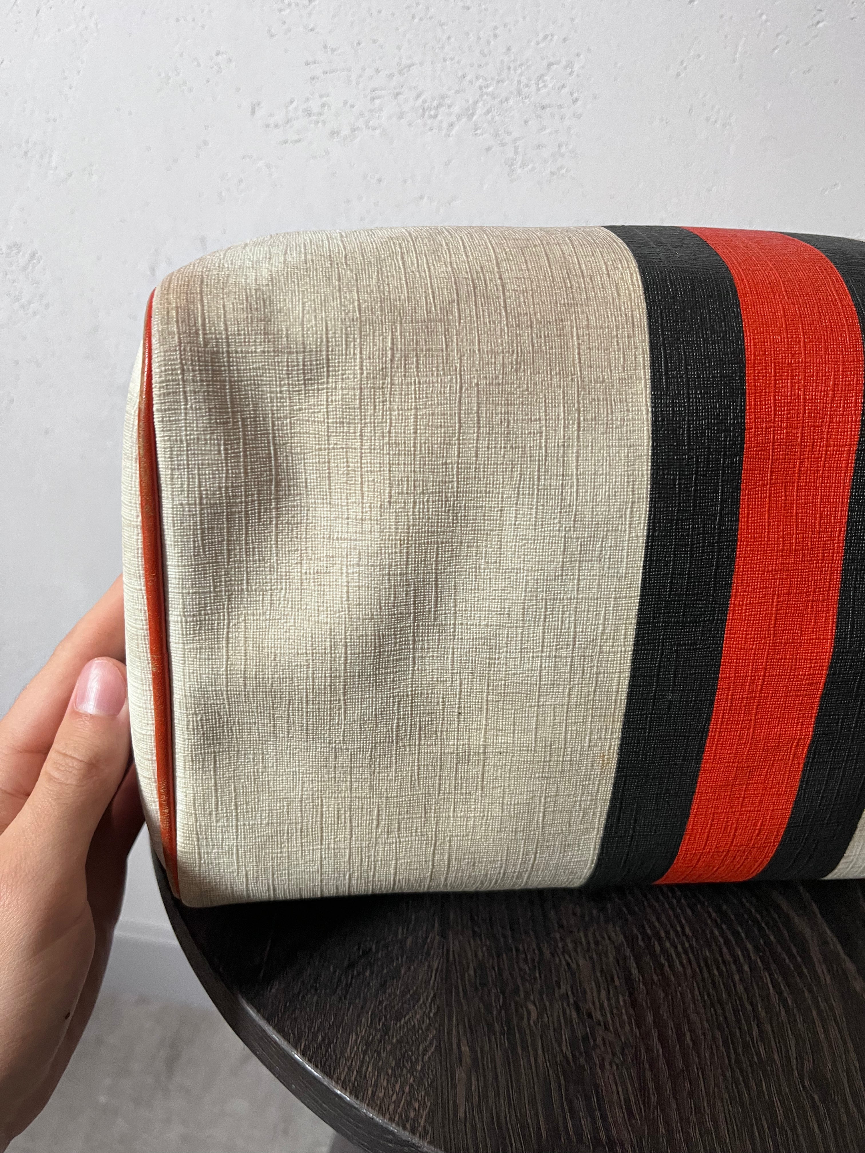 Gucci Limited Edition GG Supreme Boston Canvas Handbag White Red