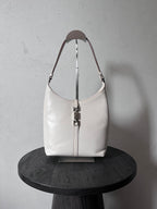 2000s Gucci by Tom Ford Jackie Shoulder Bag White