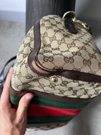 Gucci GG Monogram Canvas Boston Bag Brown Beige