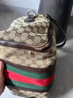 Gucci GG Monogram Canvas Boston Bag Brown Beige
