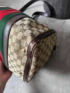 Gucci GG Monogram Canvas Boston Bag Brown Beige