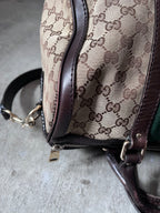 Gucci GG Monogram Canvas Boston Bag Brown Beige