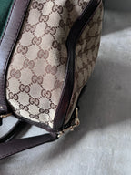 Gucci GG Monogram Canvas Boston Bag Brown Beige
