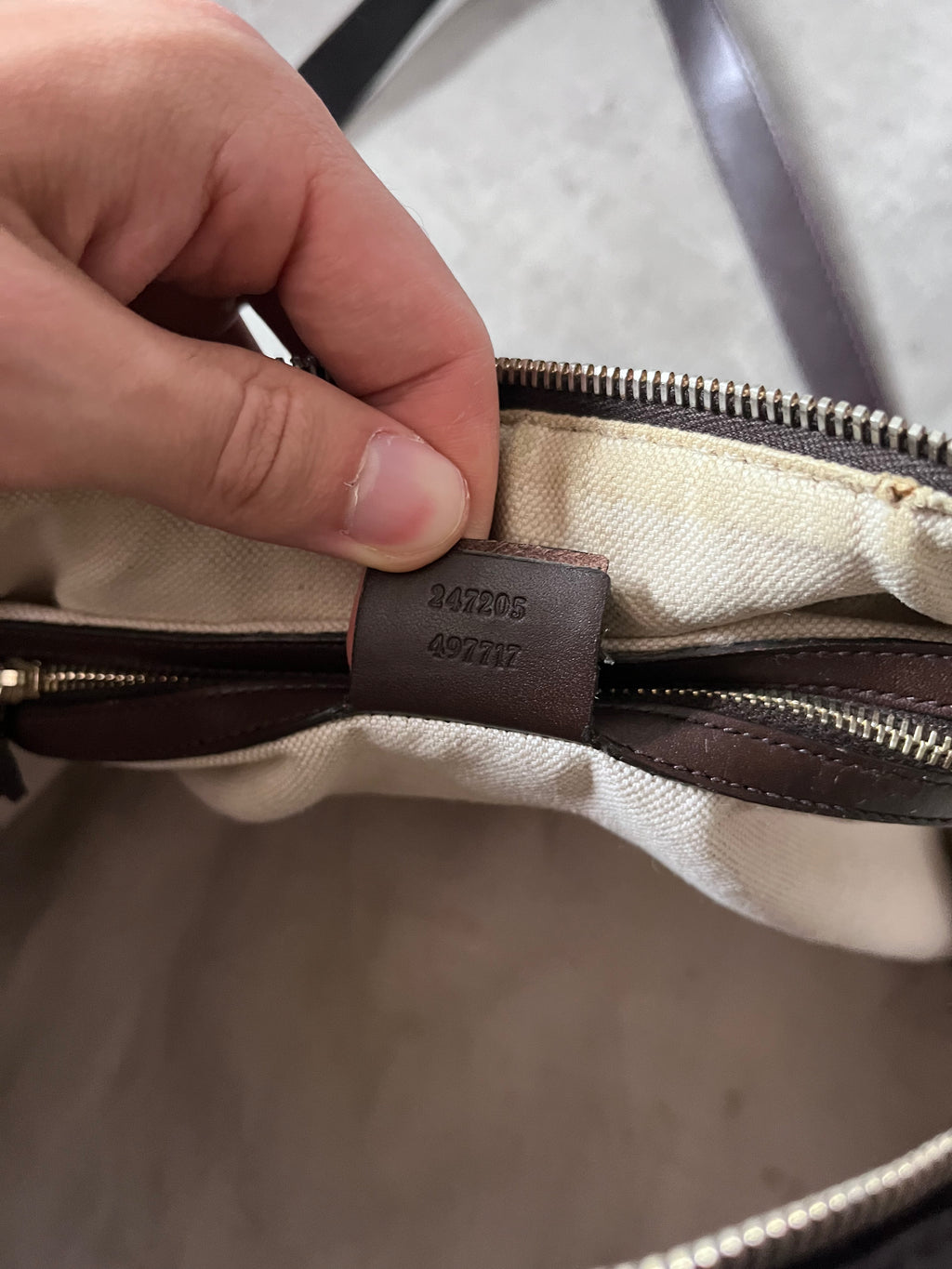 Gucci GG Monogram Canvas Boston Bag Brown Beige