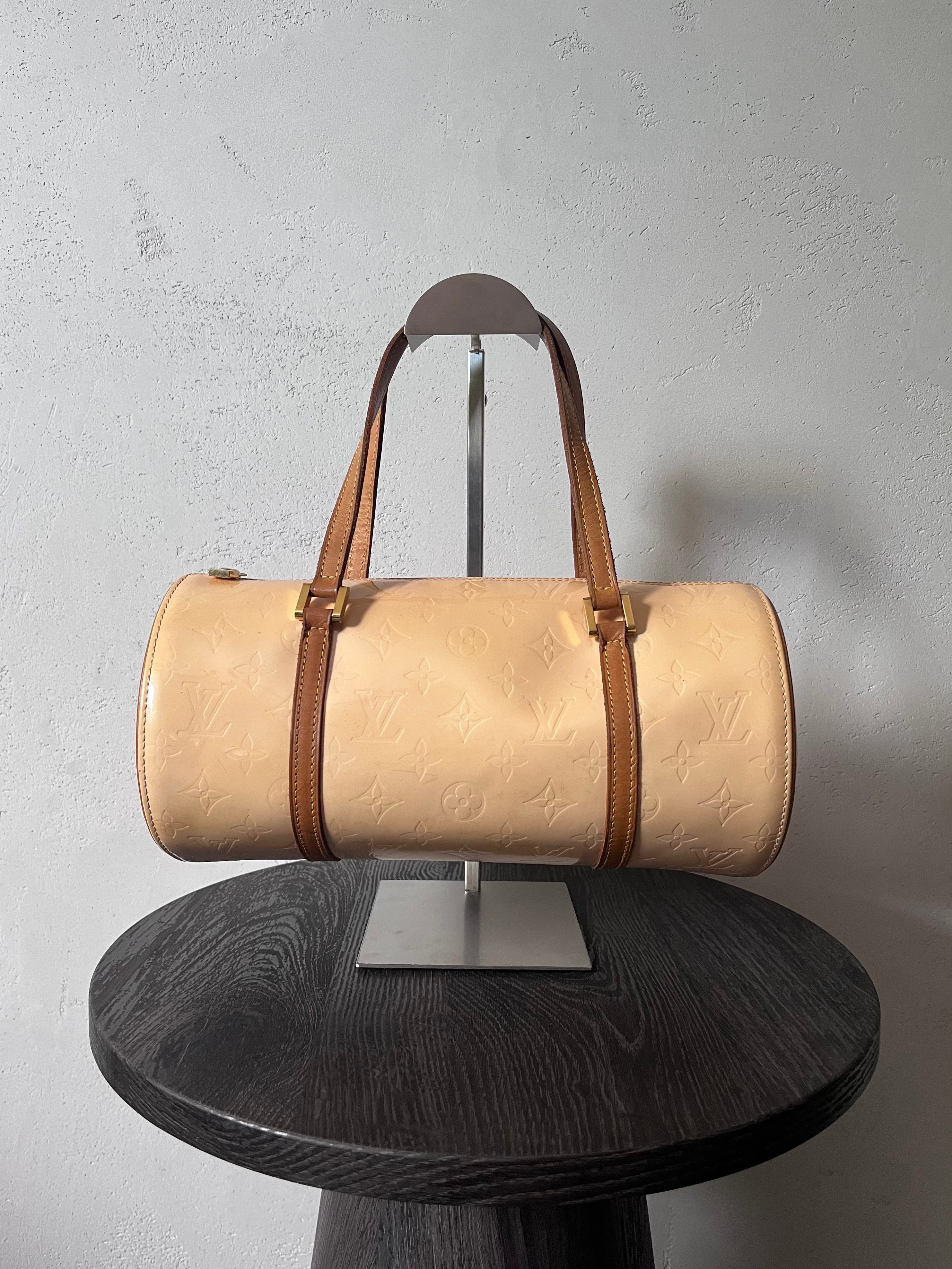 2000s Louis Vuitton Vernis Bedford Shoulder Bag Beige