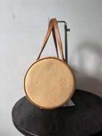 2000s Louis Vuitton Vernis Bedford Shoulder Bag Beige