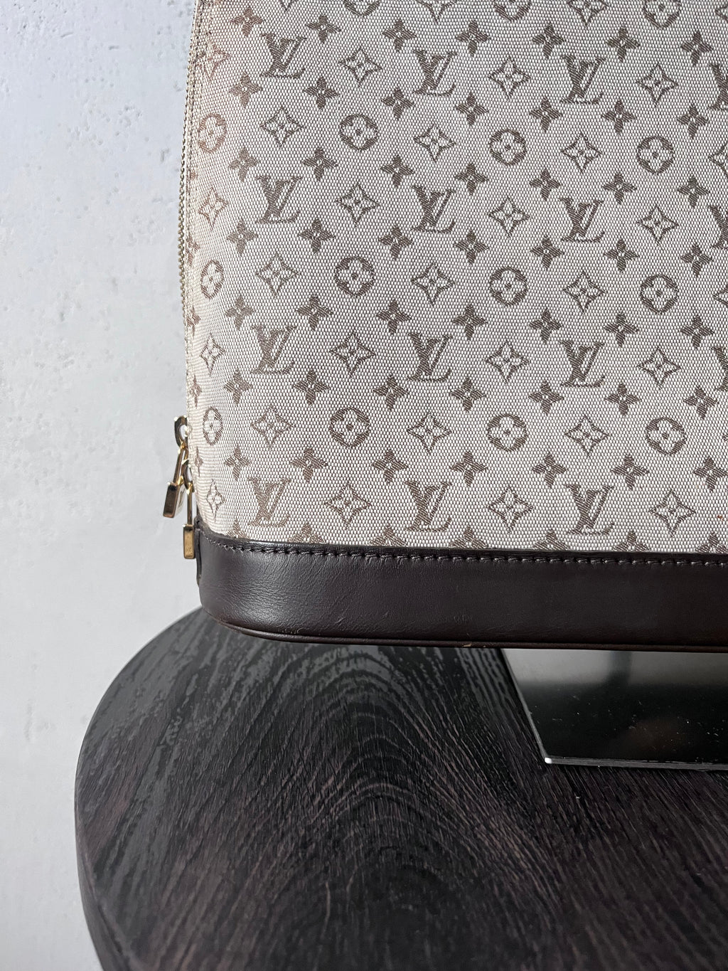 Louis Vuitton Monogram Mini Lin Alma Tall Shoulder Bag Beige